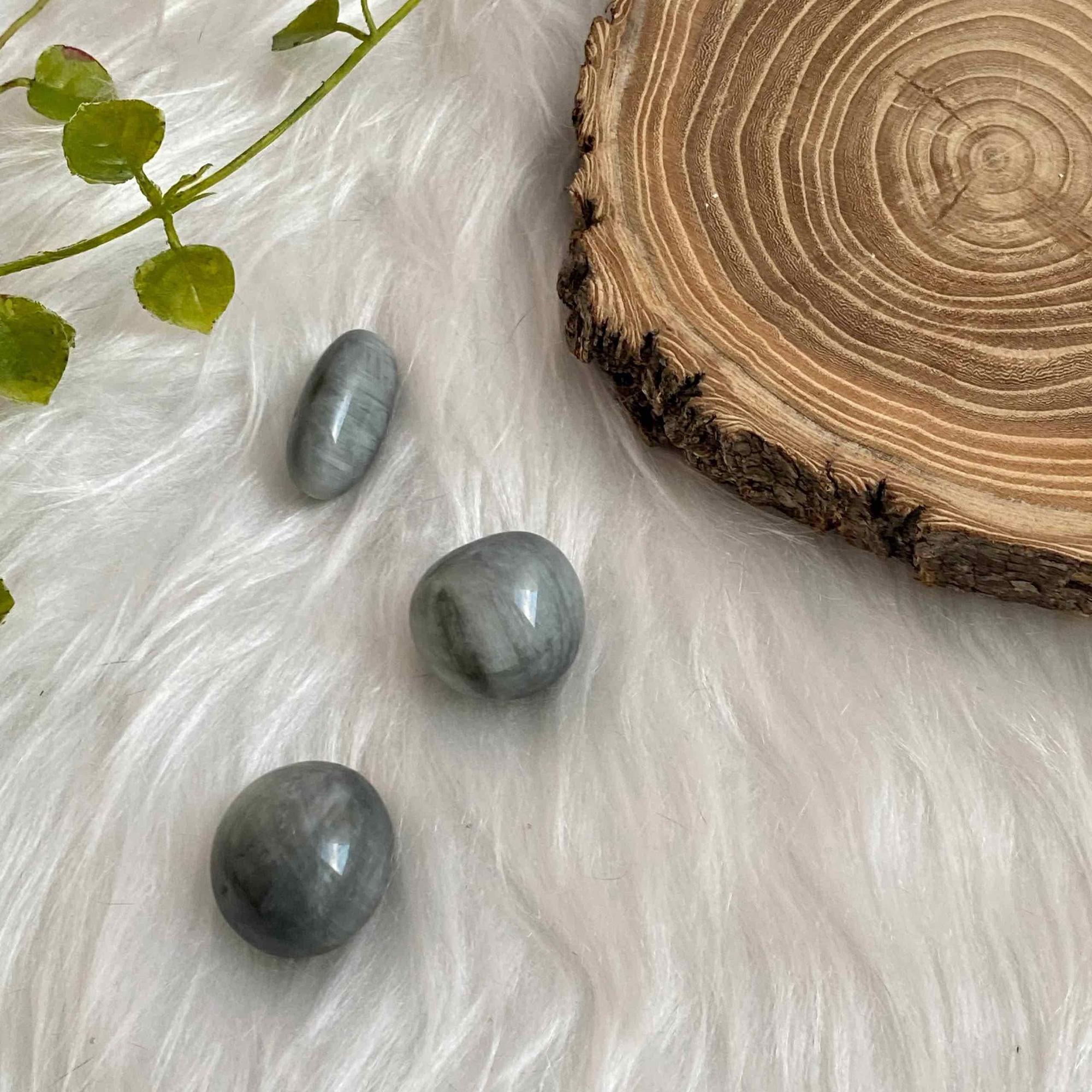 Кошачий глаз галтовка