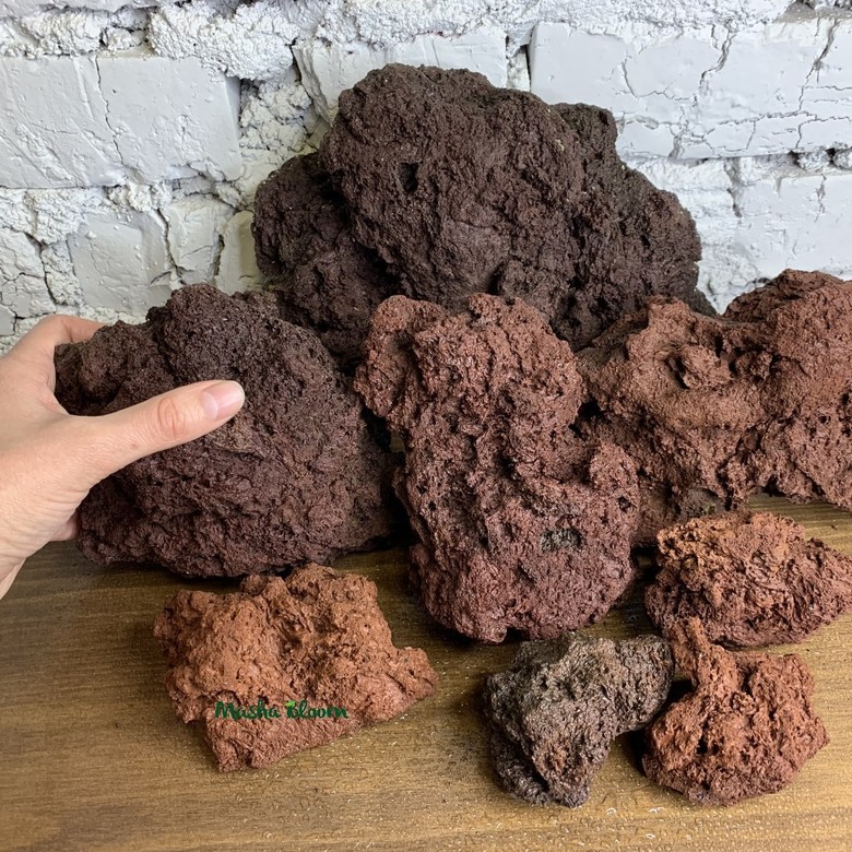 Вулканическая ЛАВА коричневая