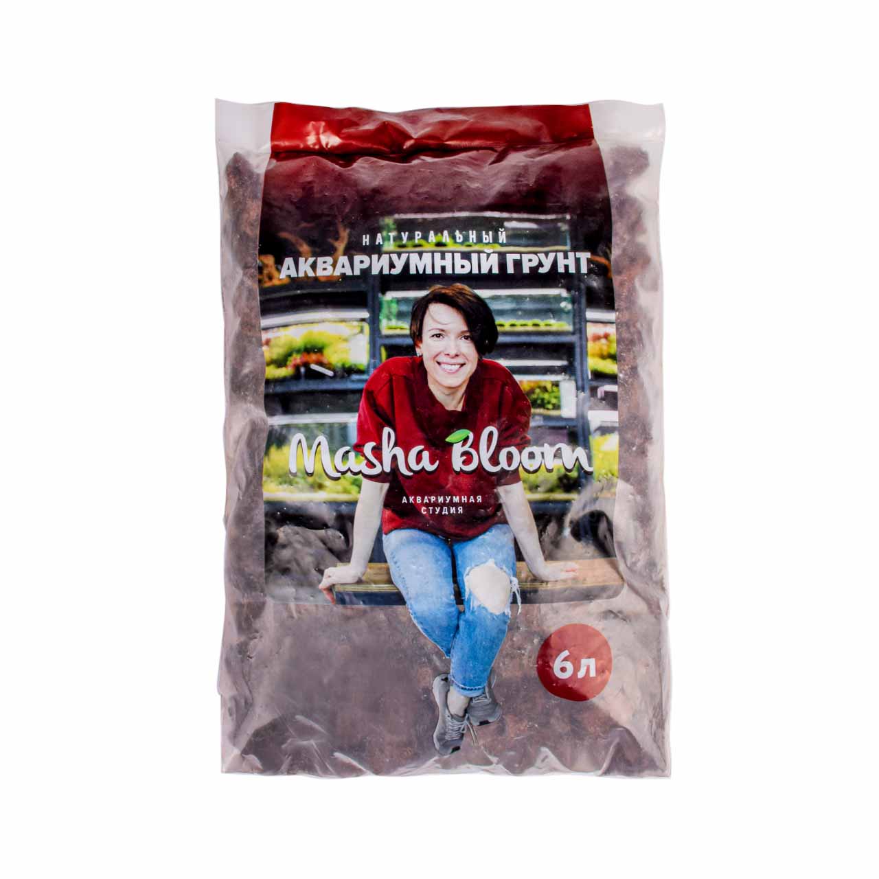 Вулканическая лава  Masha Bloom для аквариума коричневая (лавовая крошка) 15-25  мм