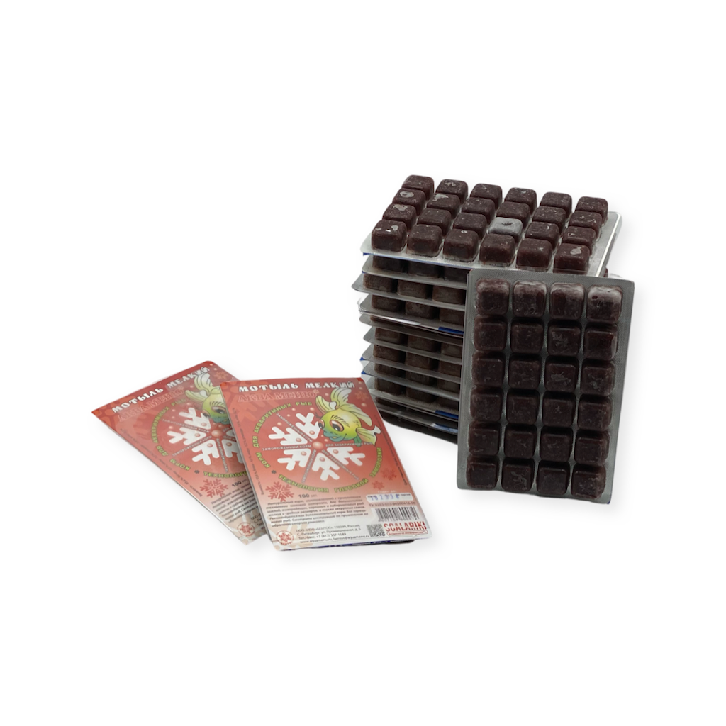 Замороженный корм AQUAMENU Мотыль мелкий блистер 100 мл