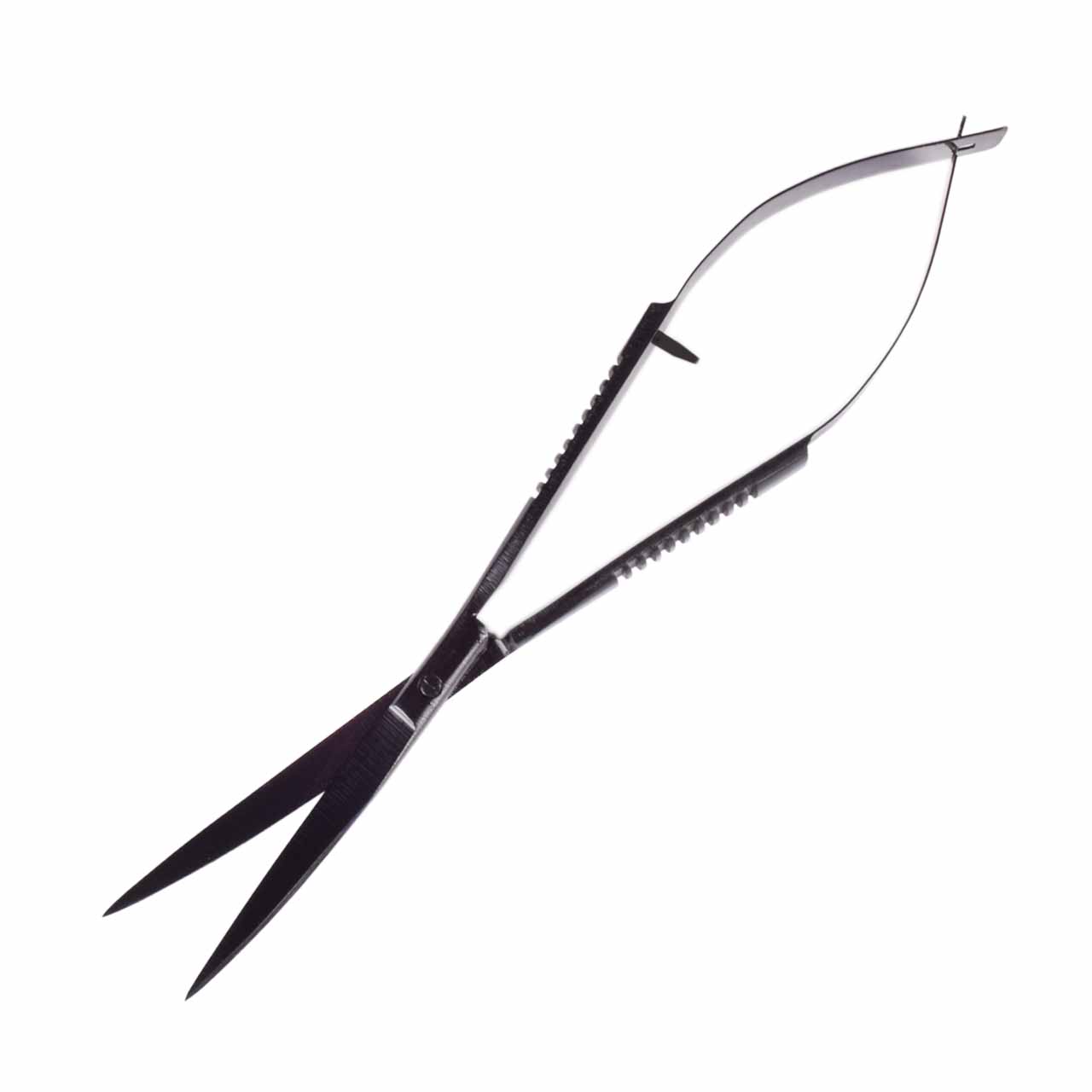 Ножницы MASHA BLOOM пружинные чёрные 15.5 см