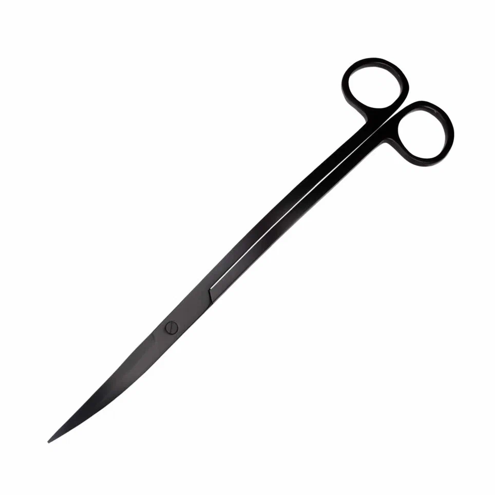 Ножницы MASHA BLOOM волнообразные чёрные 25 см