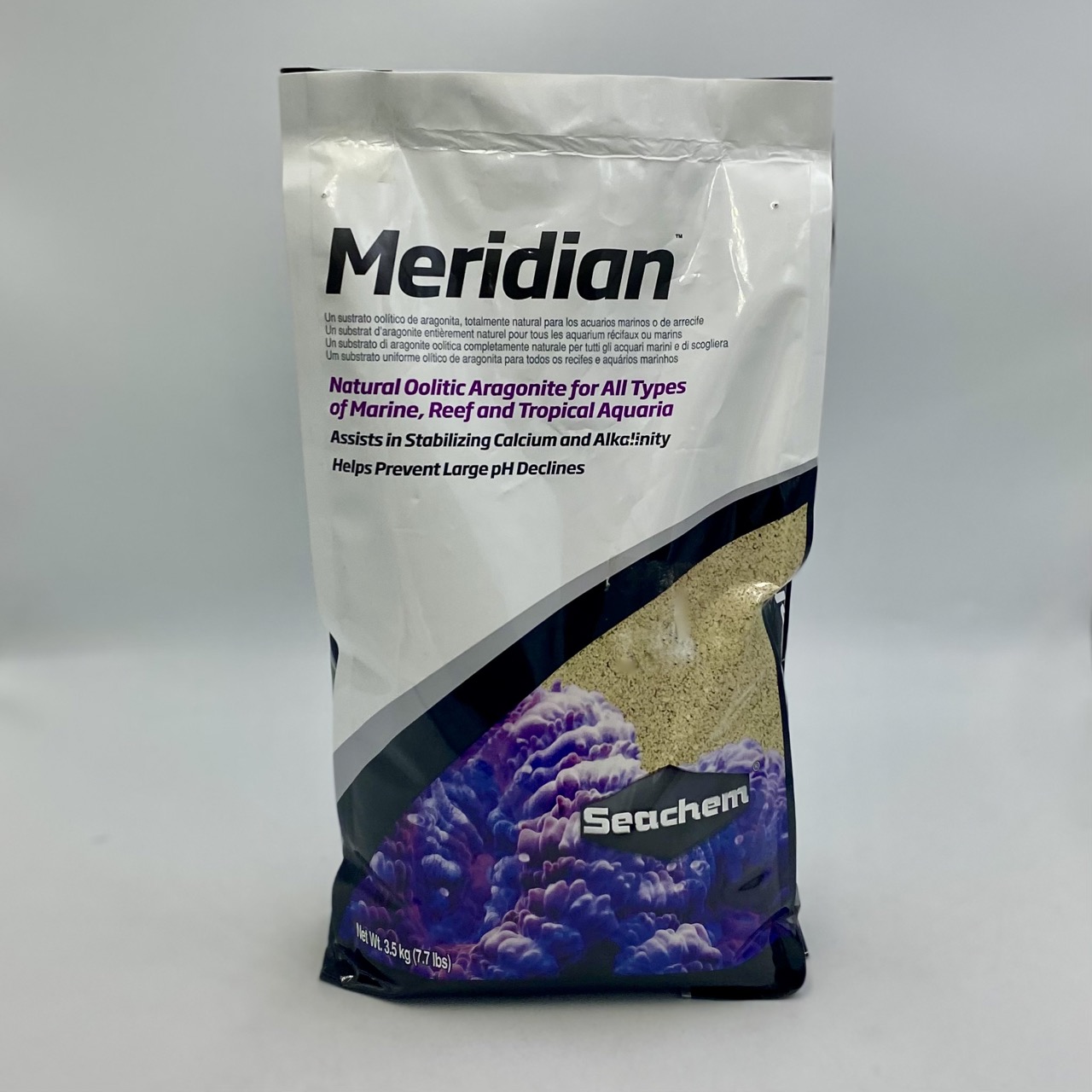 Грунт SEACHEM Meridian арагонитовый оолитовый 0.25-0.5мм