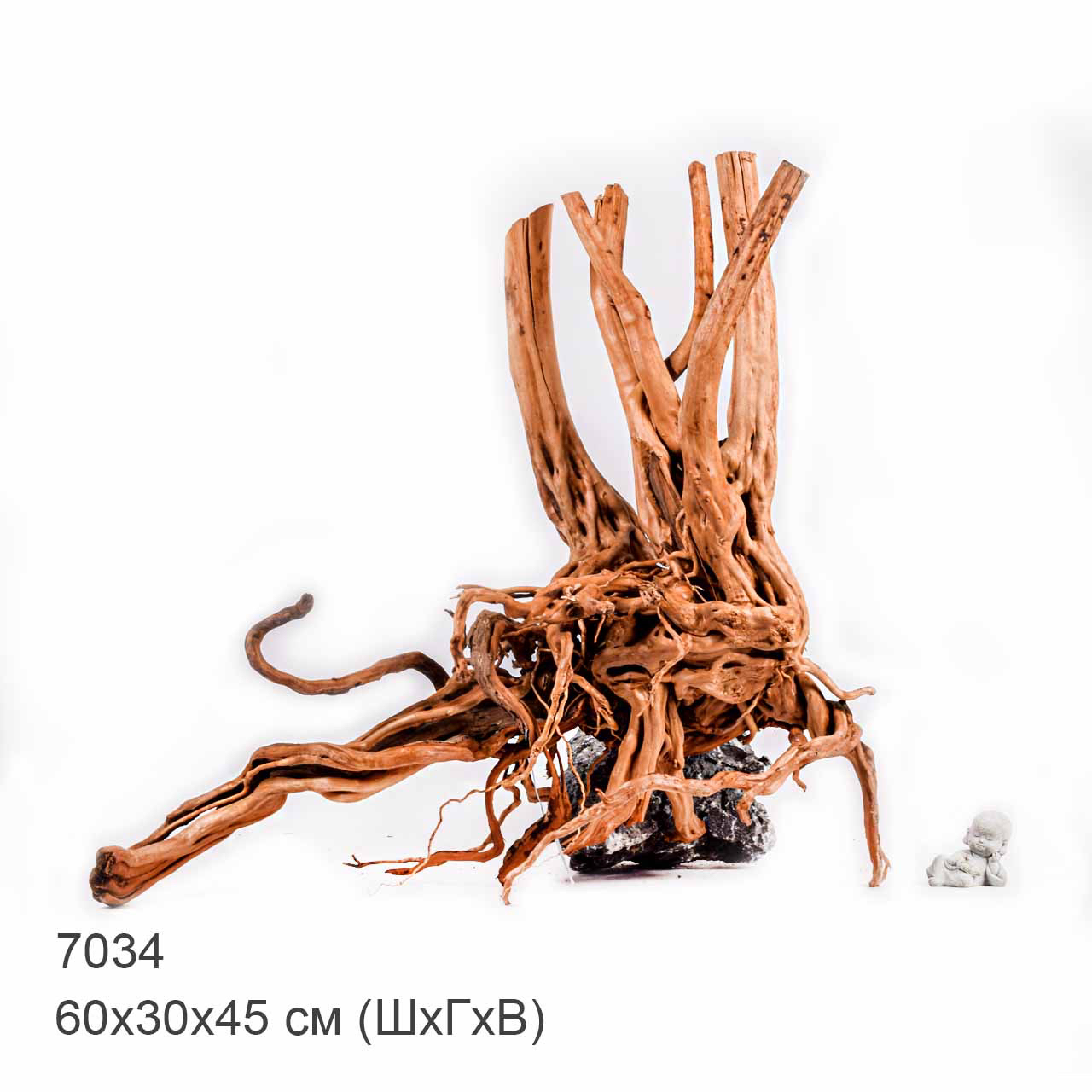 Коряга MASHA BLOOM Пенёчек с корнями 7034