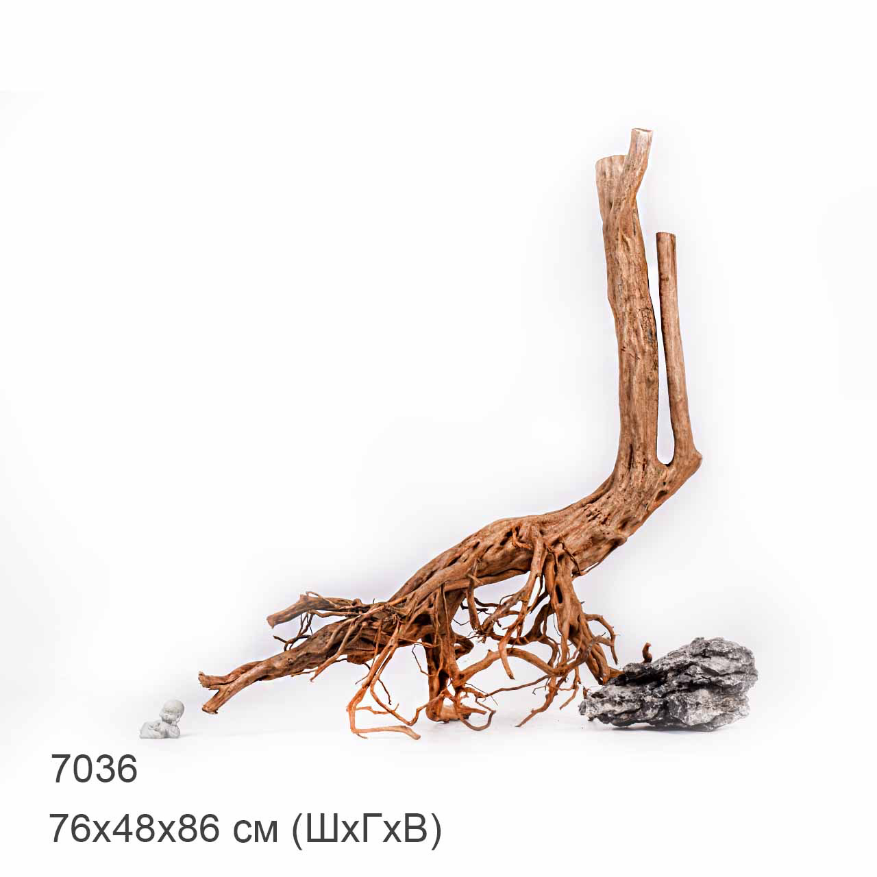 Коряга MASHA BLOOM Пенёчек с корнями 7036