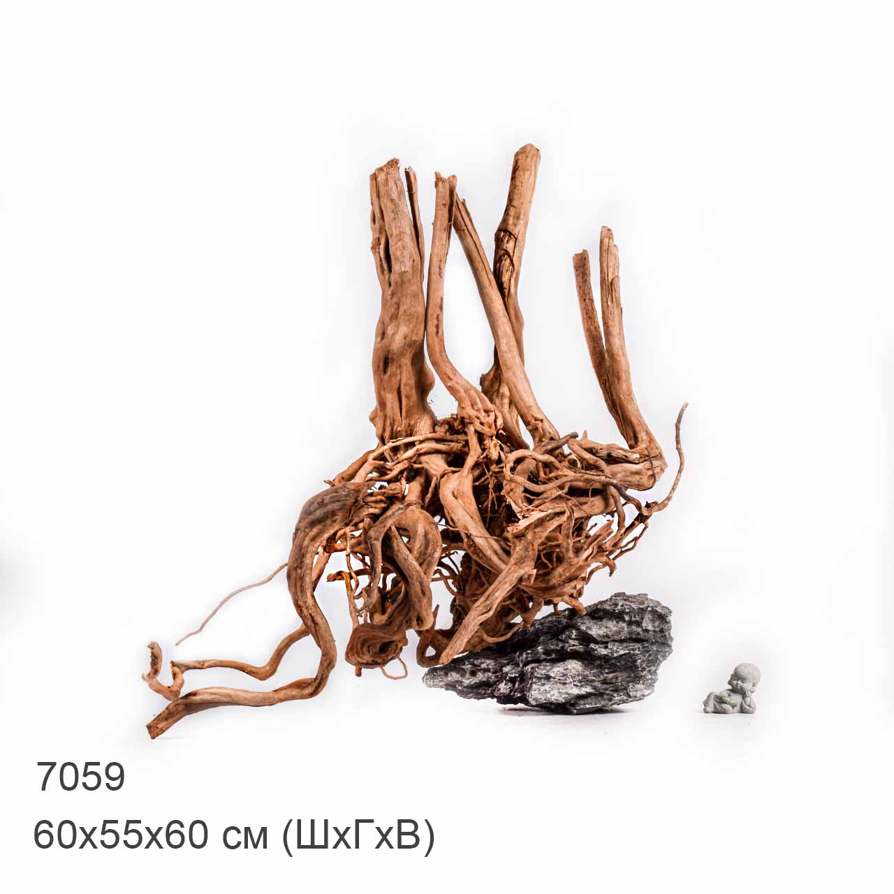 Коряга MASHA BLOOM Пенёчек с корнями 7059