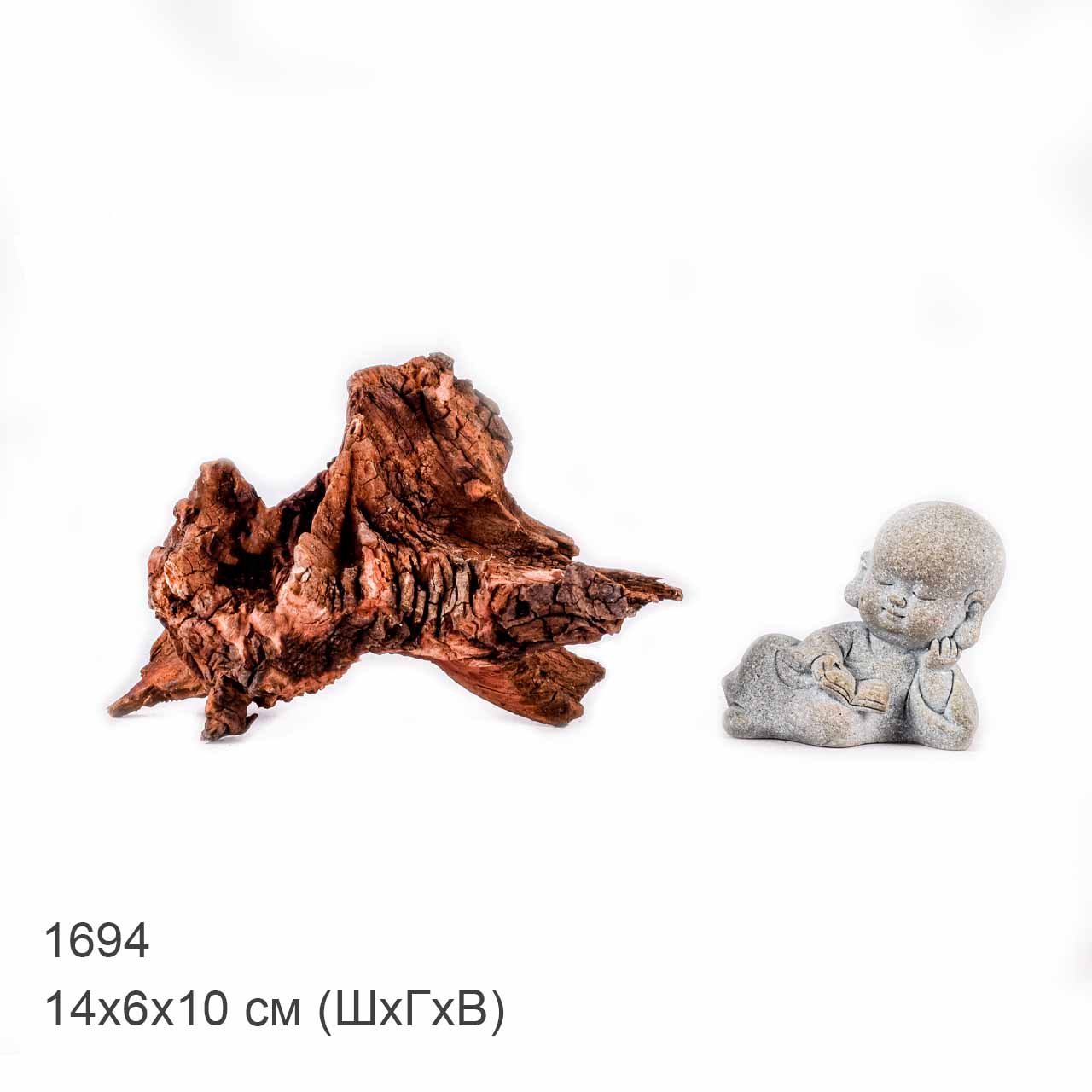 Коряга MASHA BLOOM "Железное дерево" затонувшая мангровая XS - 1694