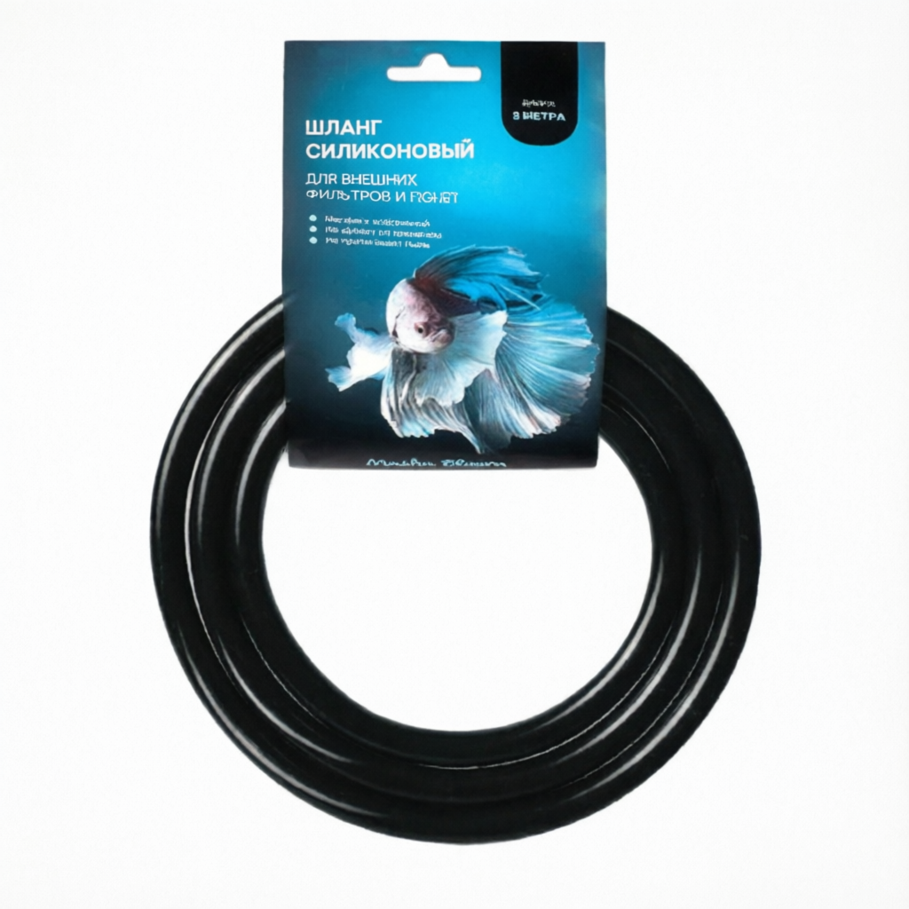 Шланг MASHA BLOOM силиконовый чёрный Ø12/16 мм, 3 м