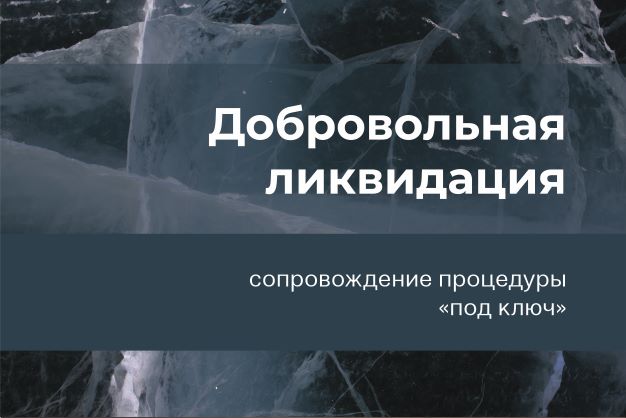 Добровольная ликвидация (полное сопровождение)