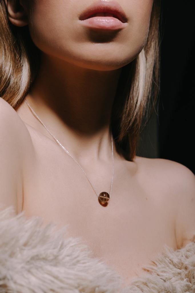 Бусинка на цепочке silver