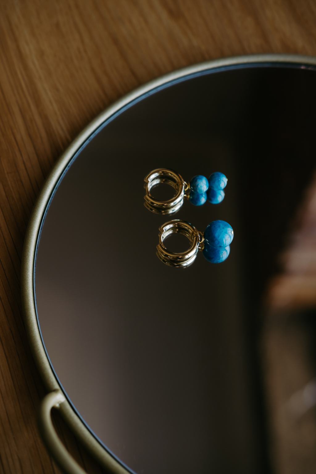 Серьги Trio mini из апатита