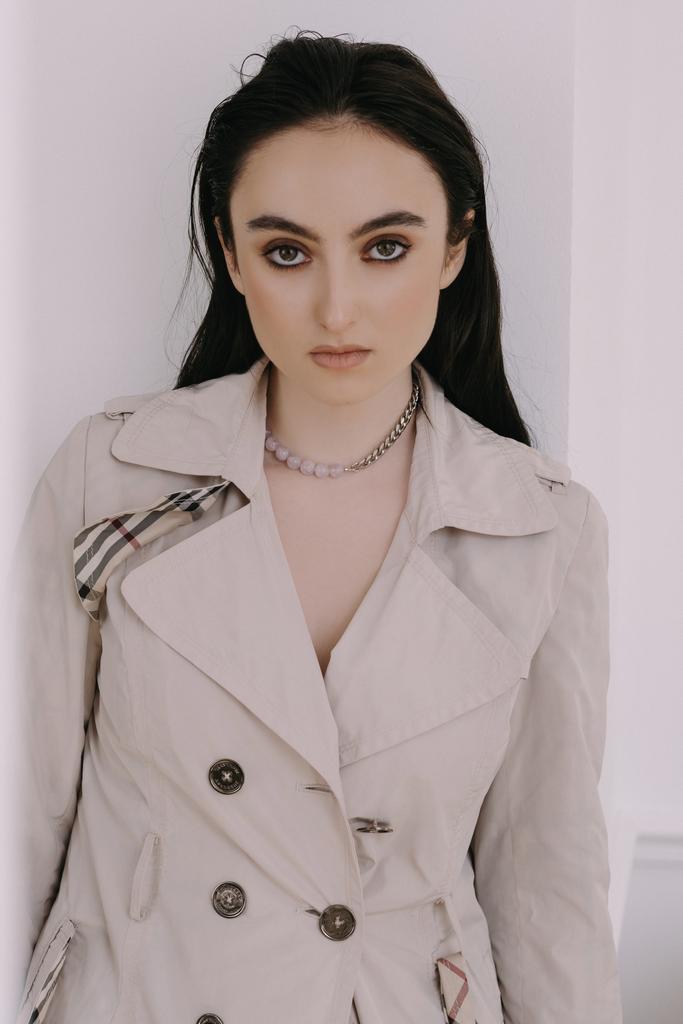 Колье Duo silver из лавандового аметиста с цепью