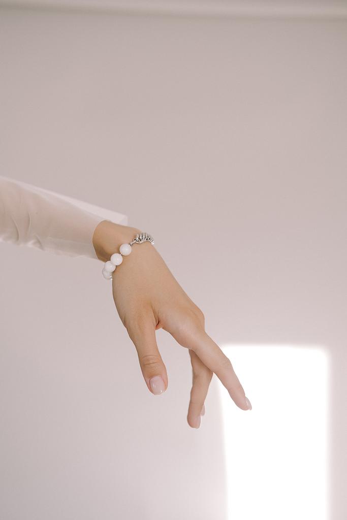 Браслет Duo silver из беломорита