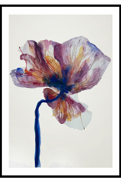 Постер Фиолетовый цветок