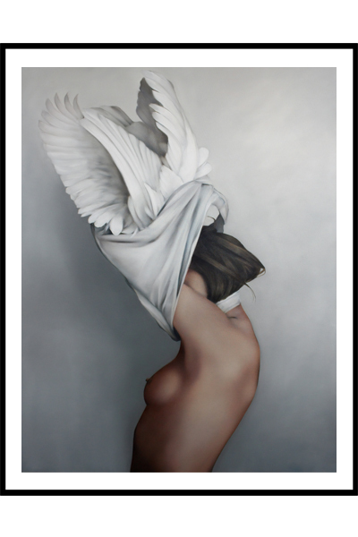 Постер Девушка с крыльями