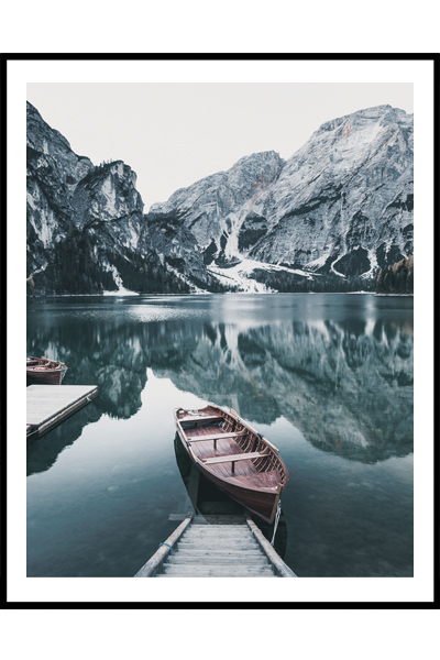 Постер Лодка у причала