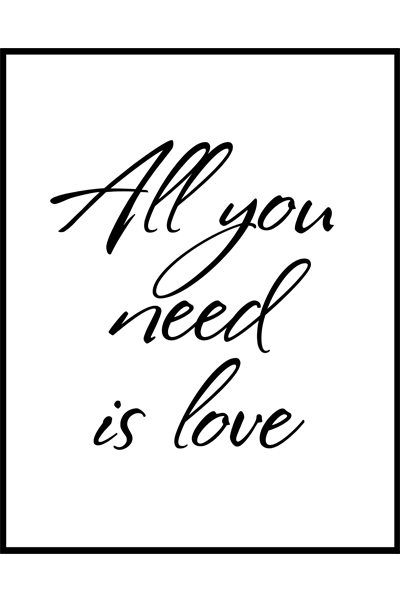 Постер All you need is love