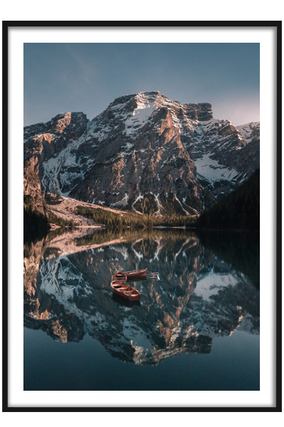 Постер Лодки на озере