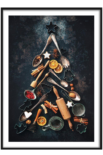 Постер Ёлка Кухня Новый Год