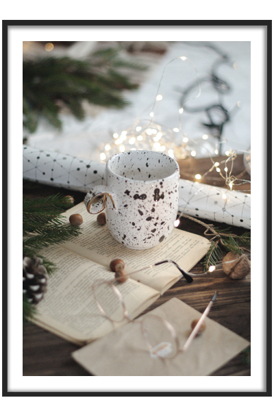 Новогодний постер Новогодняя чашка