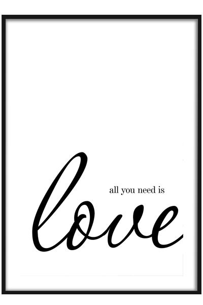 Постер All You Need Is Love.