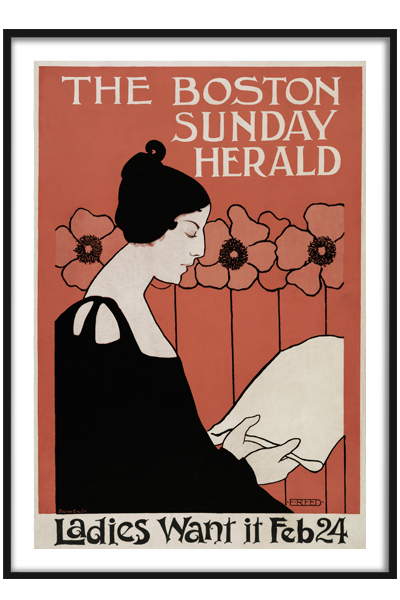 Постер THE BOSTON SUNDAY HERALD
