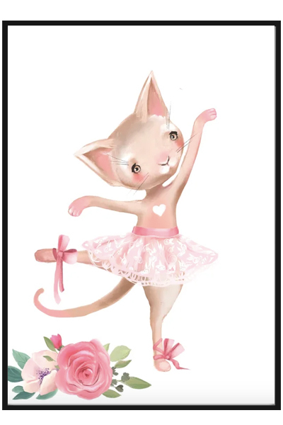 Постер Кошечка балерина
