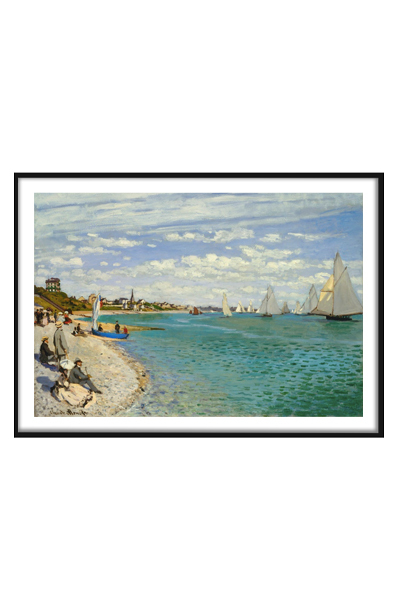 Постер  Regatta at Sainte-Adresse (1867) by Claude Monet
