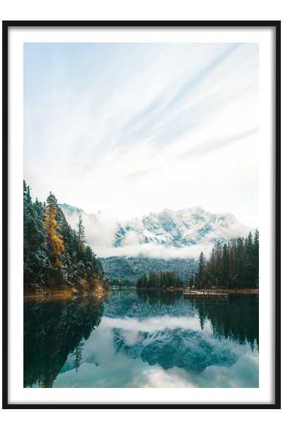 Постер  Лес вокруг озера