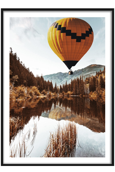 Постер  На воздушном шаре