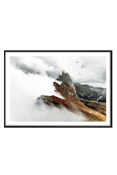 Постер  Скалы в тумане