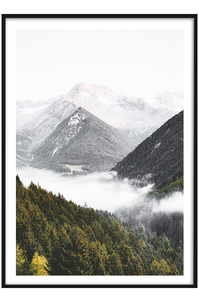 Постер  Горы в тумане