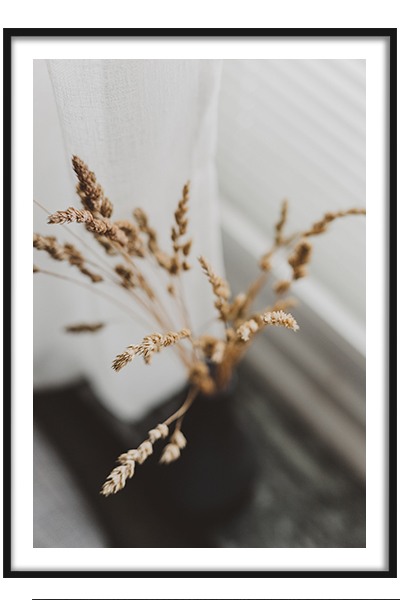 Постер Ваза с сухоцветами