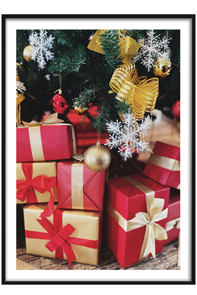 Постер Подарки под елкой
