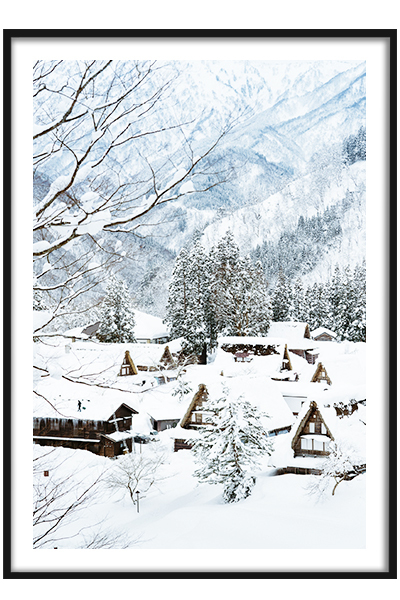 Постер  Дома под снегом