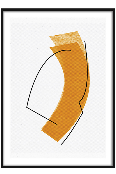 Постер  Желтая абстракция