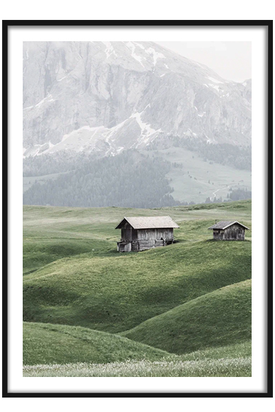 Постер  Домики в предгорье