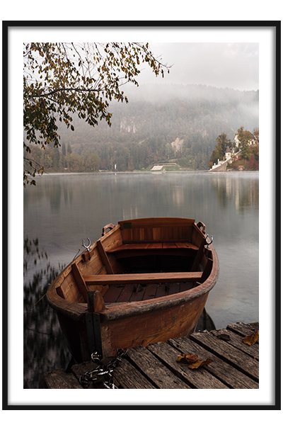 Постер  Лодка у причала