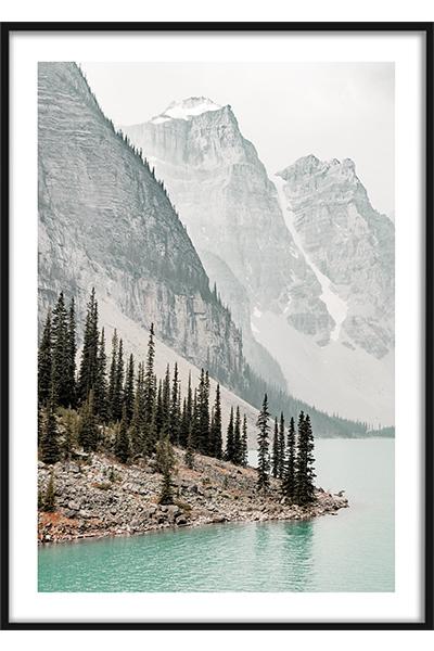 Постер Горное озеро №1