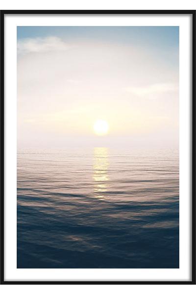 Постер Закат над морем