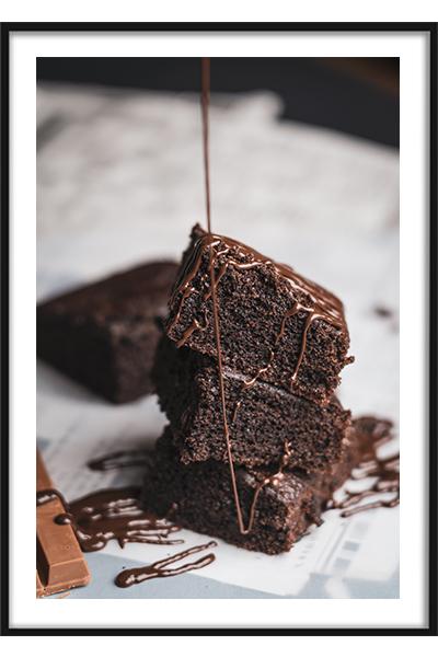 Постер Шоколадный десерт