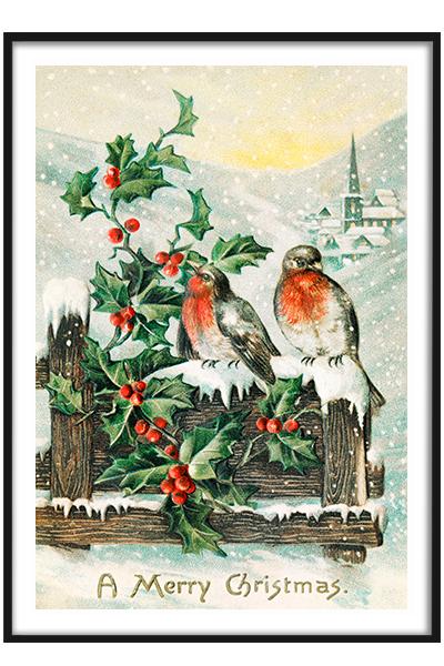 Постер СНЕГИРИ НА ВЕТКЕ