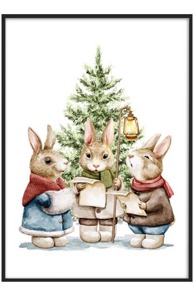 Постер ЗАЙЧАТА У ЁЛКИ