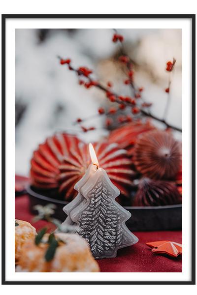 Постер НОВОГОДНЯЯ СВЕЧА-ЁЛОЧКА