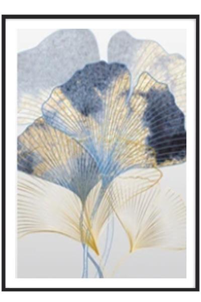 Постер АБСТРАКТНЫЕ ЛИСТЬЯ