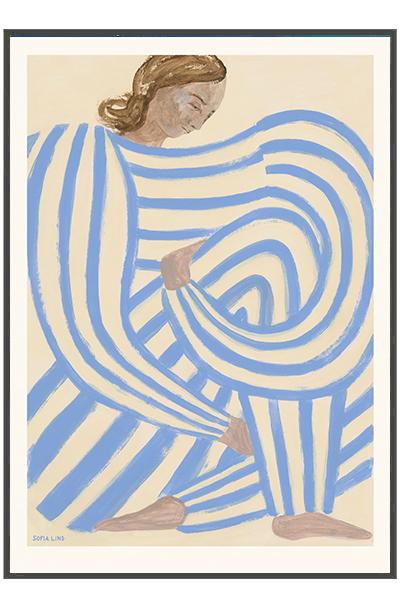Постер София Линд - Sofia Lind Blue Stripe