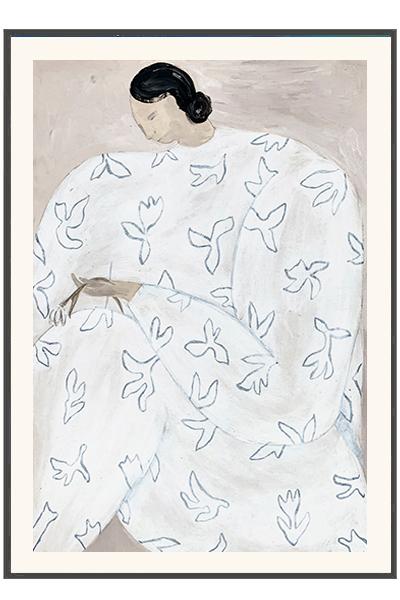 Постер София Линд, Sofia Lind White Flower