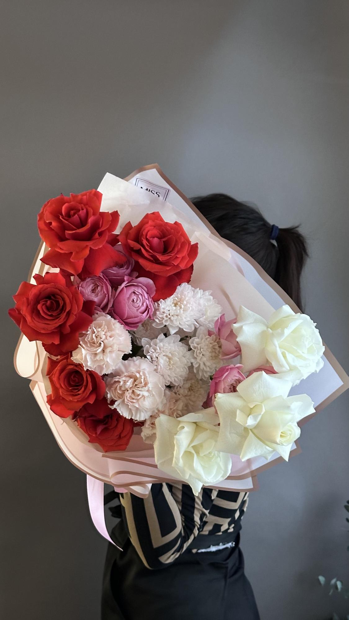 Букет сборный «Love&white»