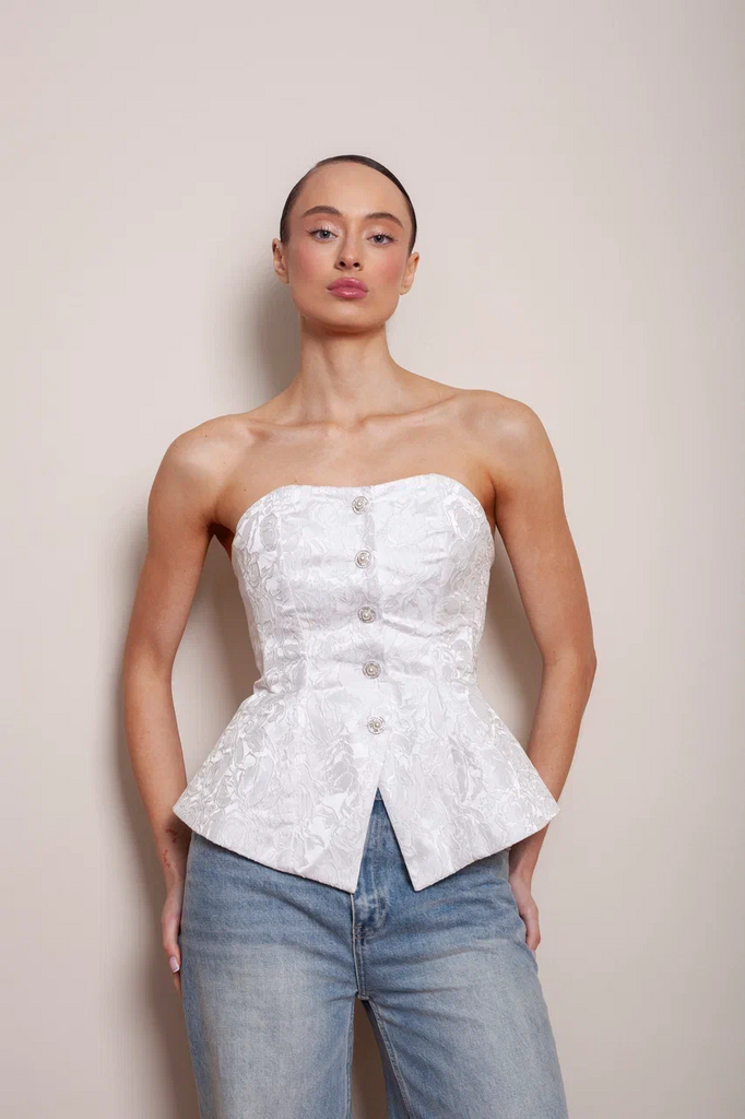 Корсет из жаккарда