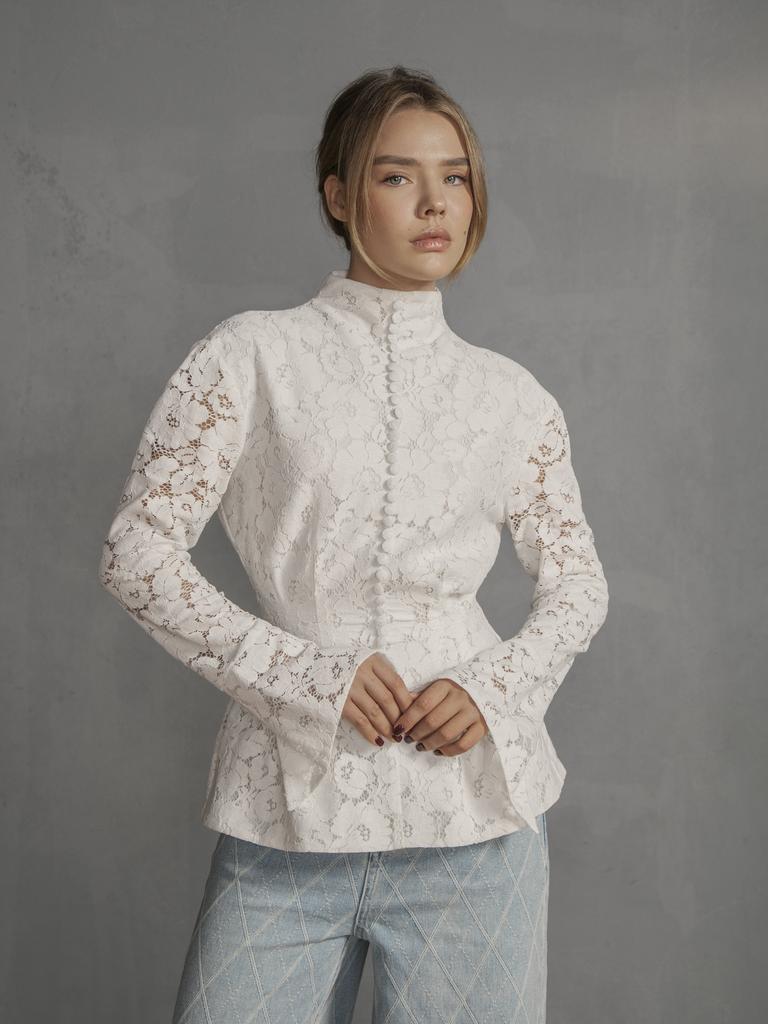 Блуза из хлопкового кружева